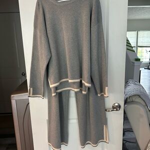 Gray Women's Sweater Set
